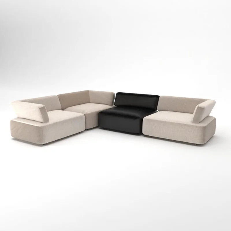 Wygodna sofa na białym tle