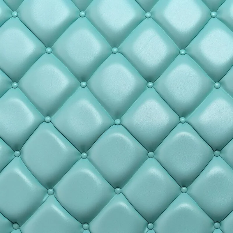 Jasna turkusowa tapicerka bez szwów